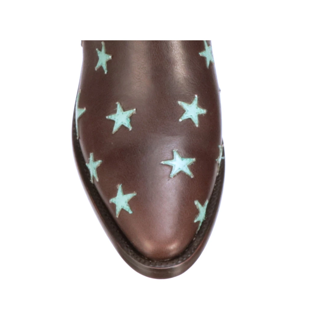 Top 10 ๐ Lucchesse-inc Estrella Chelsea :: Chocolate + Turquoise ๐ฅพ BOOTS ๐ 4 Lucchesse-inc Estrella Chelsea :: Chocolate + Turquoise BOOTS