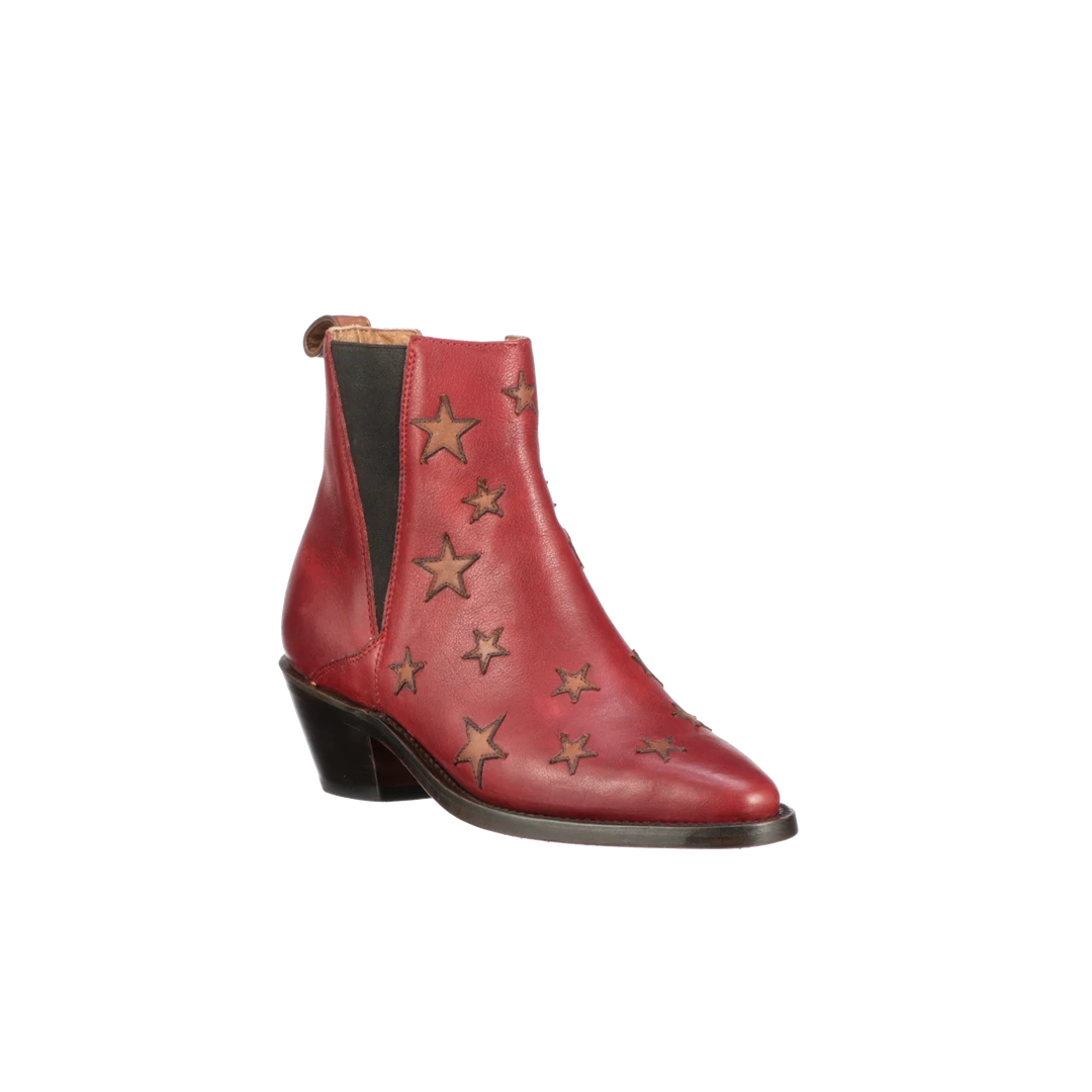 Cheapest π Lucchesse-inc Estrella Chelsea :: Red + Tan π 9 Lucchesse-inc Estrella Chelsea :: Red + Tan