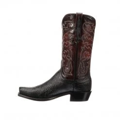 Budget 🥰 Lucchese-inc Nathan :: Black + Black Cherry 😀 15 Lucchese-inc Nathan :: Black + Black Cherry