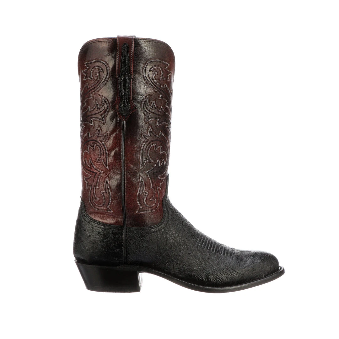 Budget 🥰 Lucchese-inc Nathan :: Black + Black Cherry 😀 8 Lucchese-inc Nathan :: Black + Black Cherry