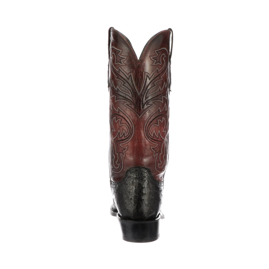 Budget 🥰 Lucchese-inc Nathan :: Black + Black Cherry 😀 12 Lucchese-inc Nathan :: Black + Black Cherry