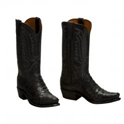 Cheapest 😀 Lucchese-inc Luke :: Black 🥾 Boots 👍 6 Lucchese-inc Luke :: Black Boots