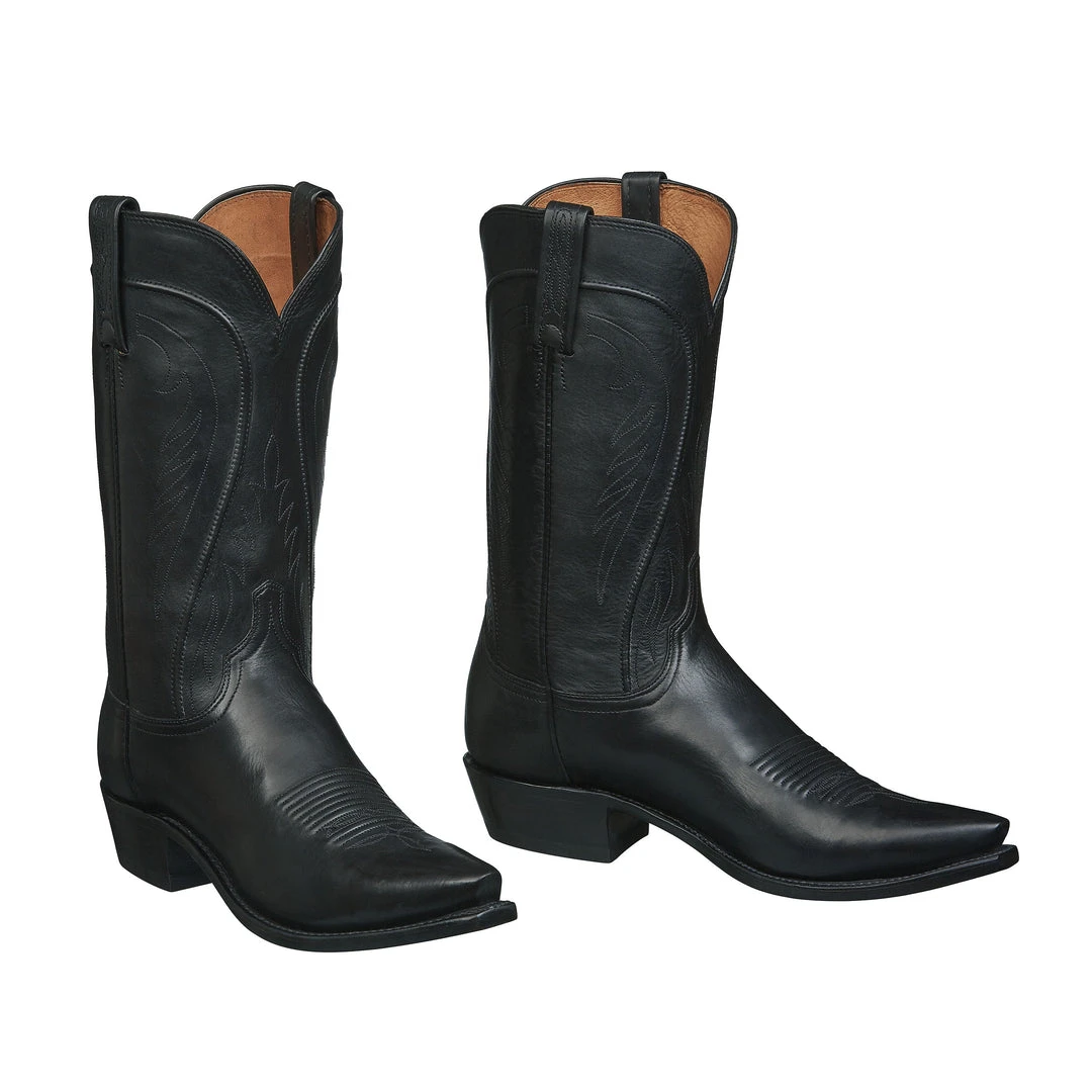 Lucchese-inc Boots Bart :: Black + Cowhide + Ranch Hand Lucchese-inc Boots Bart :: Black + Cowhide + Ranch Hand