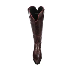 Lucchese-inc Saltillo Tall :: Black Cherry + Cognac BOOTS
