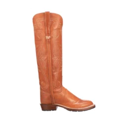 Lucchesse-inc Ladies High Top Snake Boot King Ranch Edition :: Whiskey