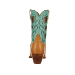 Lucchese-inc Queen Of Hearts :: Tan + Turquoise BOOTS