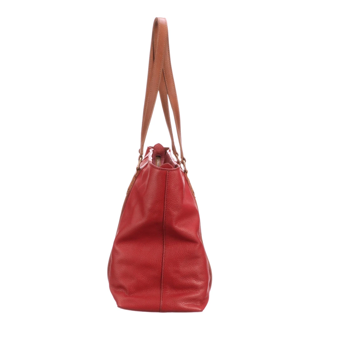 Lucchese-inc Handbags Frances Carryall Tote :: Red Lucchese-inc Handbags Frances Carryall Tote :: Red