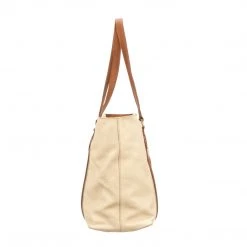 Lucchesse-inc Frances Carryall Tote :: Bone Handbags