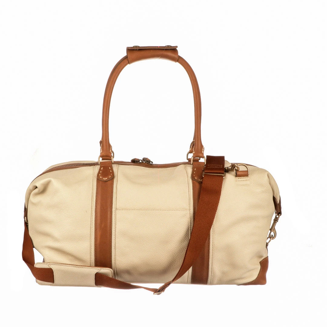 Lucchesse-inc Frances Overnight Duffel :: Bone Duffels Lucchesse-inc Frances Overnight Duffel :: Bone Duffels