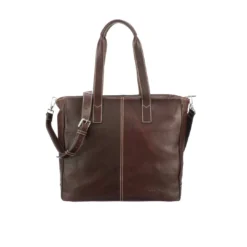 Lucchesse-inc Briefcase & Backpack COSIMO CARYALL TOTE :: ESPRESSO