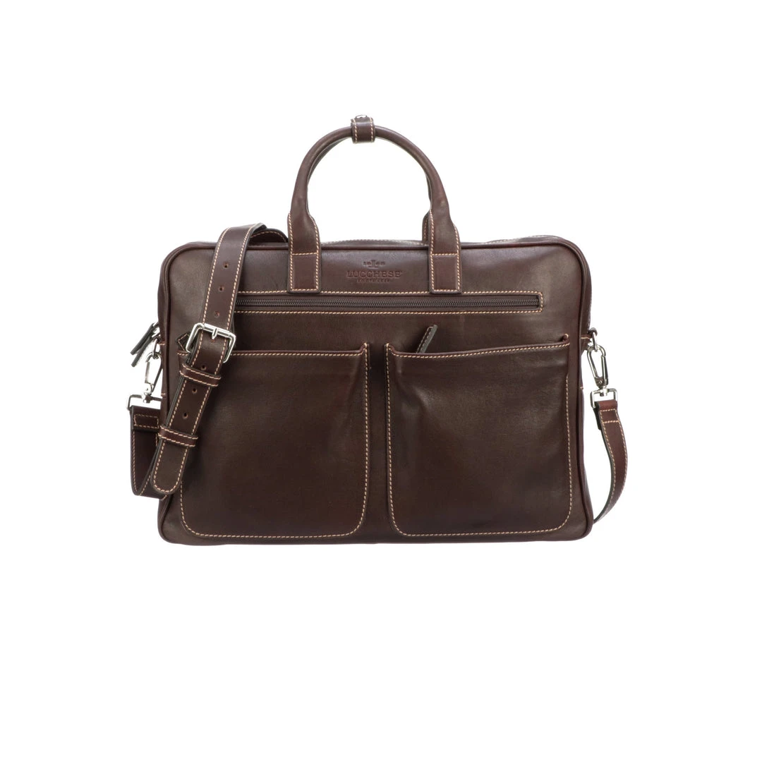 Lucchesse-inc Briefcase & Backpack COSIMO BRIEFCASE :: ESPRESSO Lucchesse-inc Briefcase & Backpack COSIMO BRIEFCASE :: ESPRESSO