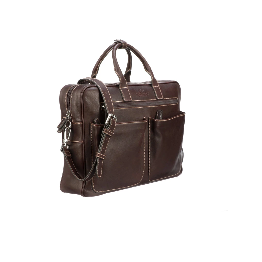 Lucchesse-inc Briefcase & Backpack COSIMO BRIEFCASE :: ESPRESSO Lucchesse-inc Briefcase & Backpack COSIMO BRIEFCASE :: ESPRESSO