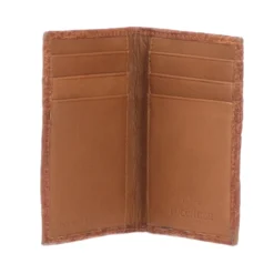 Lucchese-inc Bifold Wallet – Crocodile :: Cognac