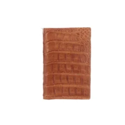 Lucchese-inc Bifold Wallet – Crocodile :: Cognac