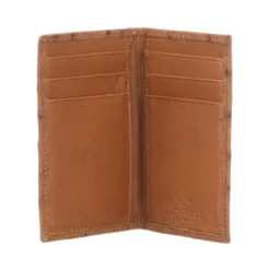 Lucchese-inc Wallets Bifold Wallet – Ostrich :: Cognac