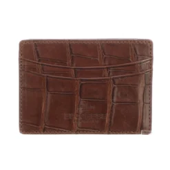 Lucchese-inc Wallets Credit Card Case – Crocodile :: Sienna