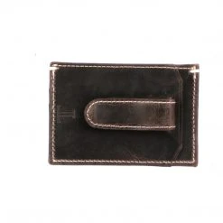 Lucchesse-inc Wallets Money Clip Card Case - Mad Dog :: Chocolate