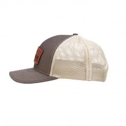 Lucchesse-inc Leather Patch Cap :: Brown + Khaki