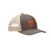 Lucchesse-inc Leather Patch Cap :: Brown + Khaki