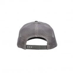 Lucchesse-inc Hats Leather Patch Cap Round :: Black + Charcoal