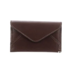 Lucchese-inc Envelope Card Case – Calfskin :: Brown Wallets