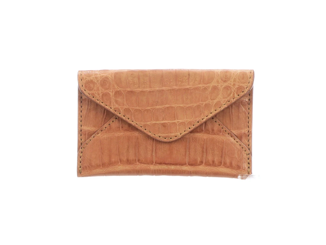 Brand new ๐ Lucchese-inc Envelope Card Case โ Crocodile :: Cognac Wallets ๐ฅ 3 Lucchese-inc Envelope Card Case โ Crocodile :: Cognac Wallets