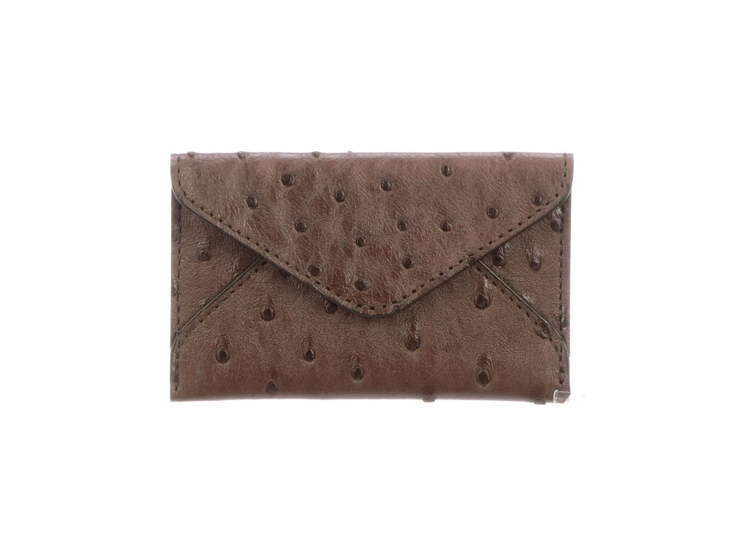 Best Pirce 🥰 Lucchese-inc Wallets Envelope Card Case – Ostrich :: Sienna ✔️ 3 Lucchese-inc Wallets Envelope Card Case – Ostrich :: Sienna