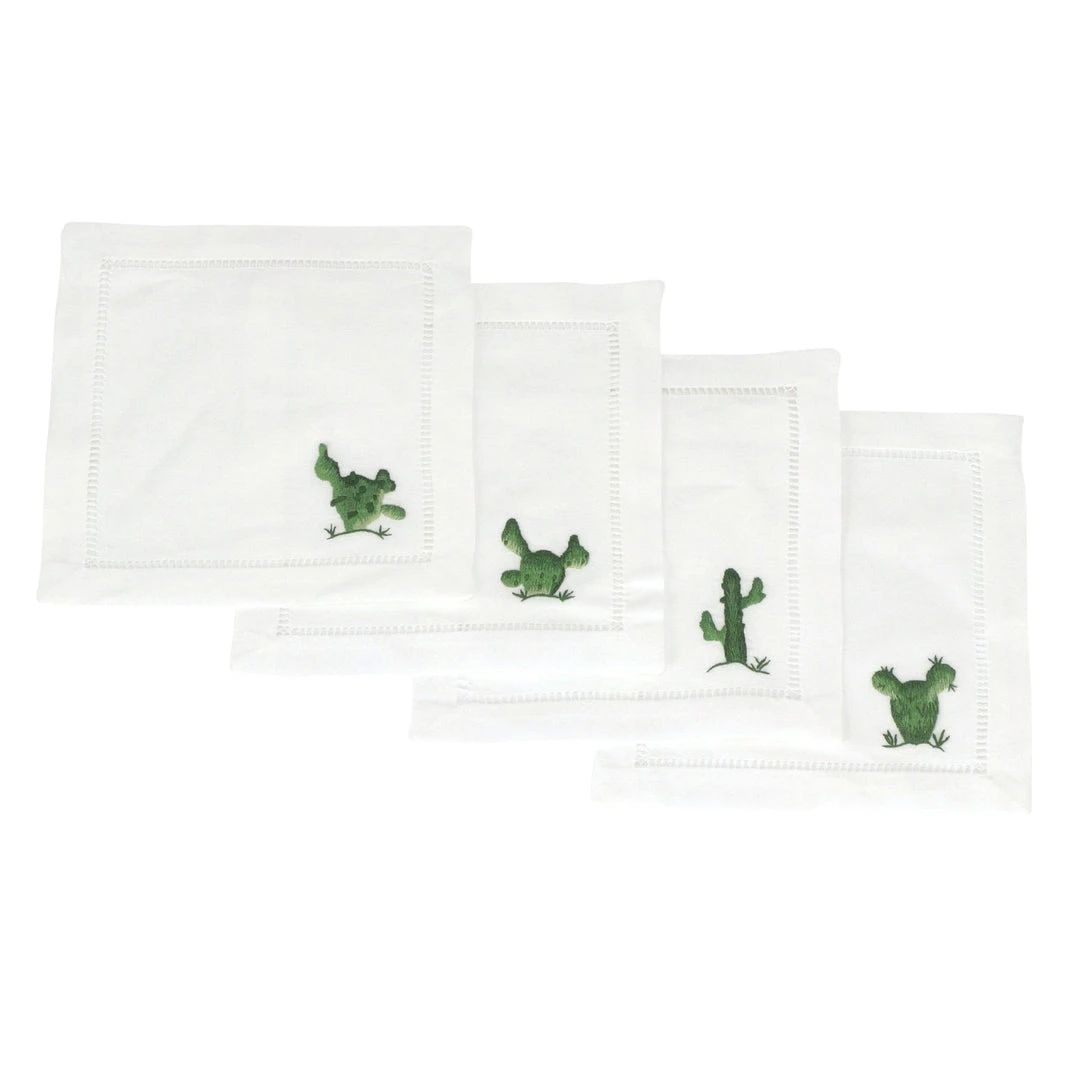 Top 10 👍 Lucchese-inc Cactus Cocktail Napkins :: White 🎉 3 Lucchese-inc Cactus Cocktail Napkins :: White