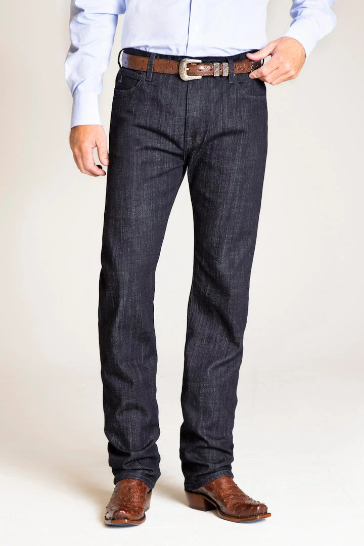 Lucchese-inc Relaxed Straight Denim :: Dark Wash Lucchese-inc Relaxed Straight Denim :: Dark Wash