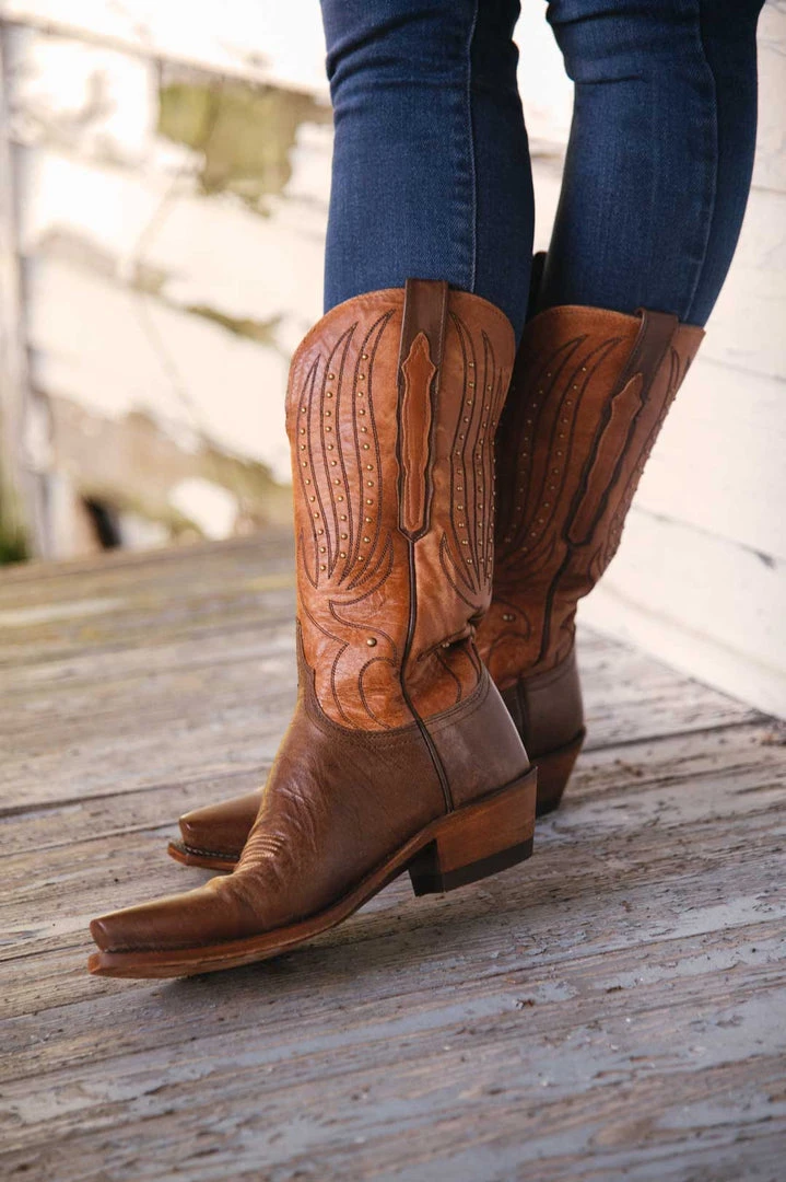 Lucchesse-inc Camilla Stud :: Tan BOOTS Lucchesse-inc Camilla Stud :: Tan BOOTS