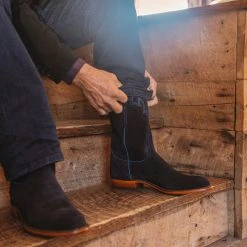 Lucchesse-inc Boots Sunset Suede :: Navy