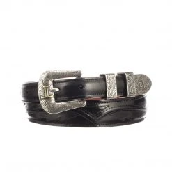 Lucchese-inc Seville Stitch Goat Tapered :: Black