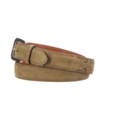 Lucchese-inc Belts Comanche Suede :: Olive