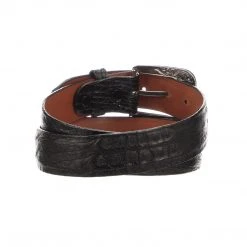 Lucchese-inc Belts Hornback Caiman :: Black