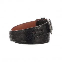 Lucchese-inc Belts Hornback Caiman :: Black