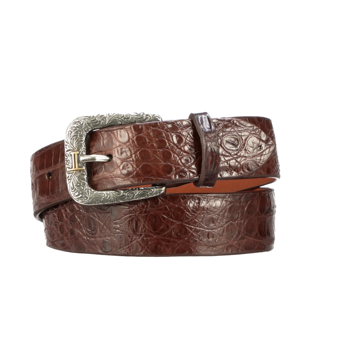 Lucchese-inc Belts Ultra Belly Caiman :: Sienna Lucchese-inc Belts Ultra Belly Caiman :: Sienna