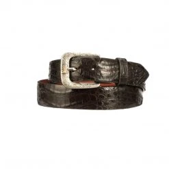 Lucchesse-inc Belts Ultra Belly Caiman :: Chocolate