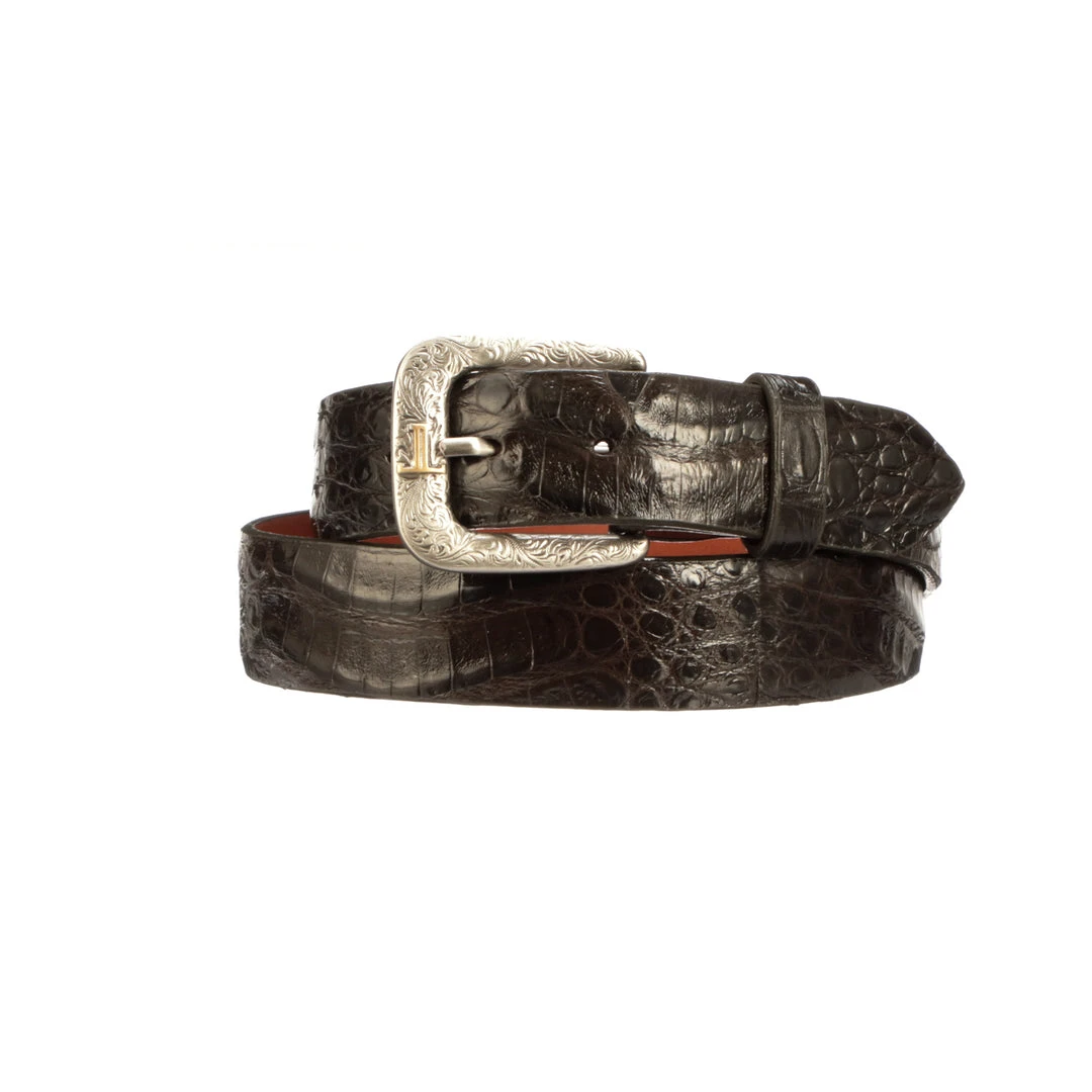 Lucchesse-inc Belts Ultra Belly Caiman :: Chocolate Lucchesse-inc Belts Ultra Belly Caiman :: Chocolate