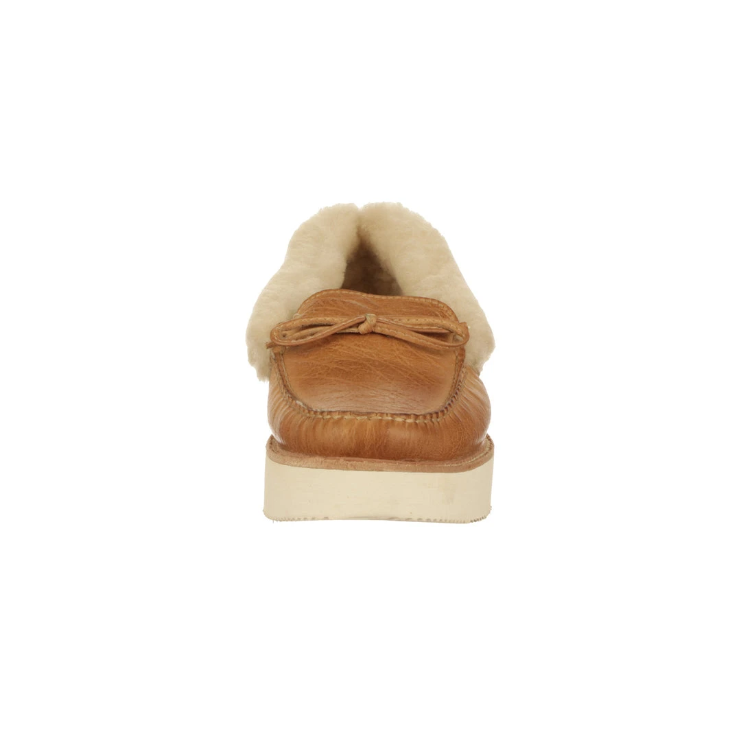 Lucchese-inc Shearling Wedge Moccasin :: Tan Lucchese-inc Shearling Wedge Moccasin :: Tan