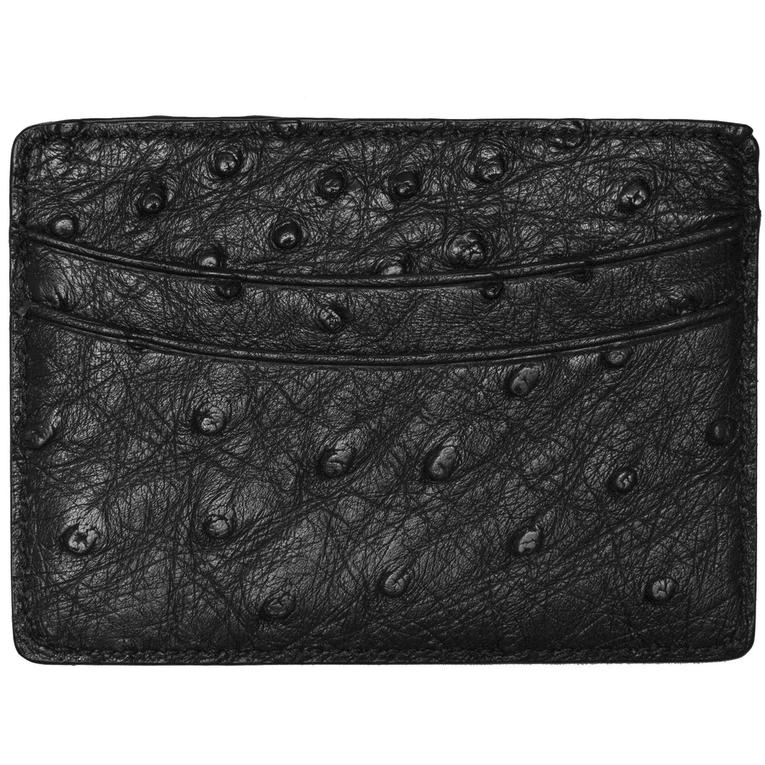 Promo 🔔 Lucchese-inc Credit Card Case – Ostrich :: Black Wallets ❤️ 4 Lucchese-inc Credit Card Case – Ostrich :: Black Wallets