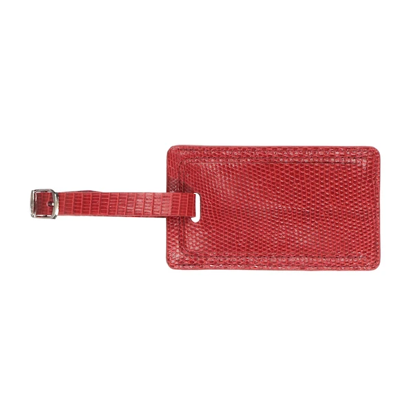 Lucchese-inc Exotic Luggage Tag :: Red Lucchese-inc Exotic Luggage Tag :: Red
