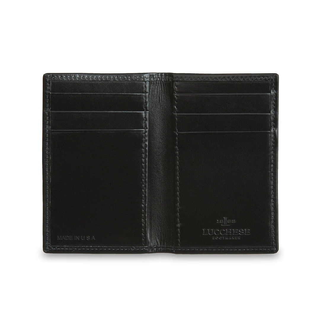 Wholesale ๐ Lucchese-inc Bifold Wallet โ Calfskin :: Black ๐ 4 Lucchese-inc Bifold Wallet โ Calfskin :: Black