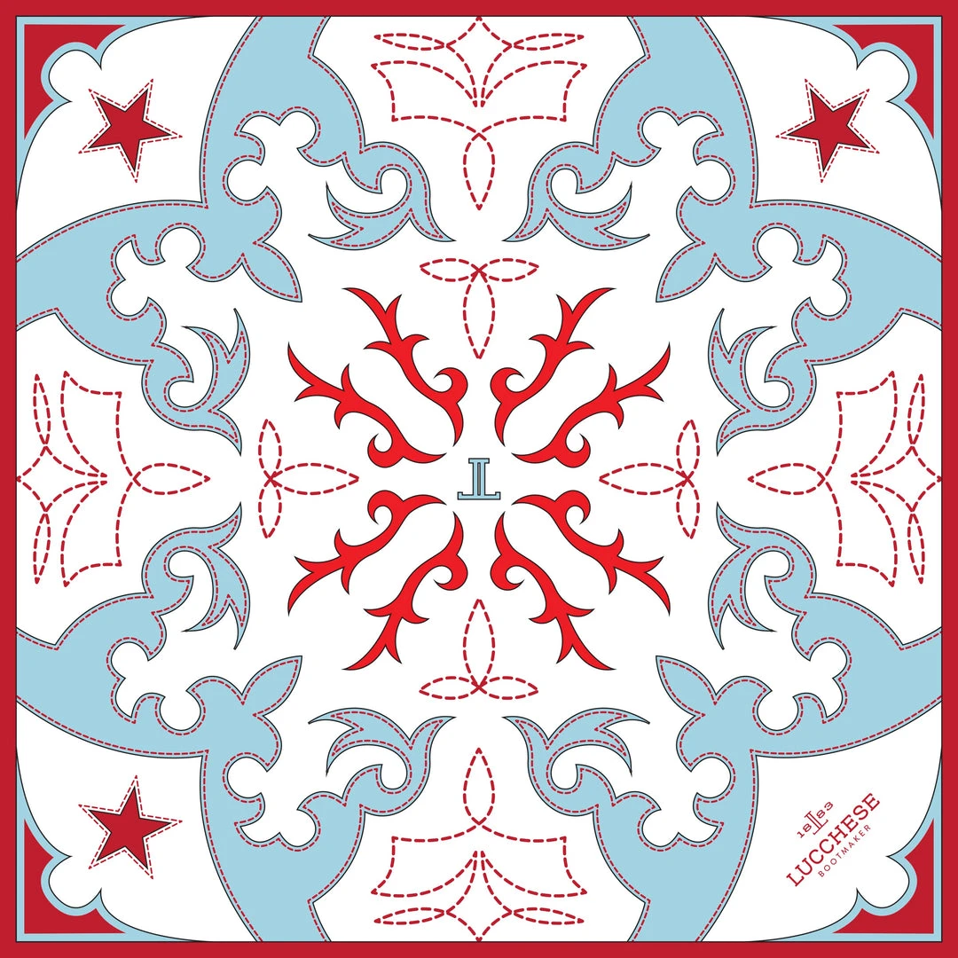 Flash Sale π Lucchese-inc Other Accessories Western Silk Scarf :: Red π― 5 Lucchese-inc Other Accessories Western Silk Scarf :: Red