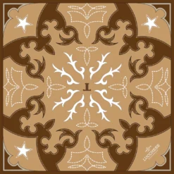 Lucchese-inc Western Silk Scarf :: Tan