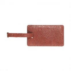 Lucchese-inc Exotic Luggage Tag :: Cognac Luggage Tags