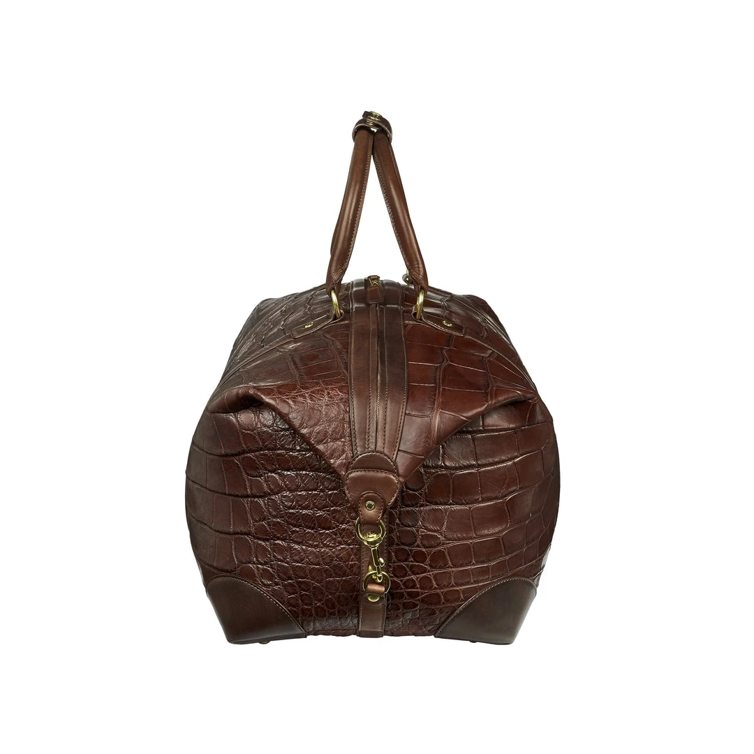 Lucchese-inc Duffels Giant Gator Duffel β Large :: Chocolate Lucchese-inc Duffels Giant Gator Duffel β Large :: Chocolate