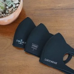 Lucchesse-inc Other Accessories Lucchese Face Mask :: Black Stitch