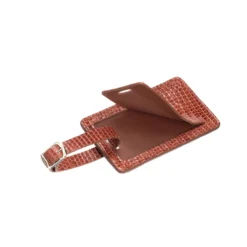 Lucchese-inc Exotic Luggage Tag :: Cognac Luggage Tags