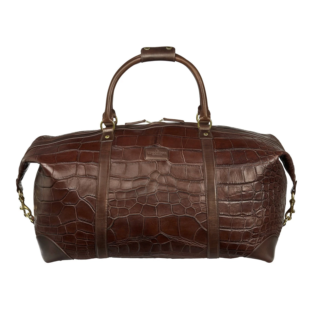 Lucchese-inc Duffels Giant Gator Duffel β Large :: Chocolate Lucchese-inc Duffels Giant Gator Duffel β Large :: Chocolate