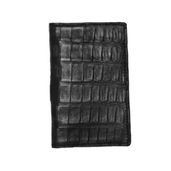 Lucchese-inc Wallets Bifold Wallet – Crocodile :: Black